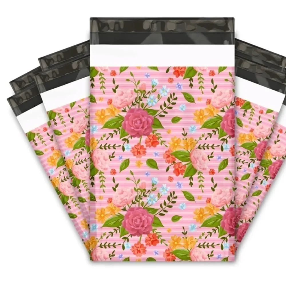Poly Mailers MIX 6x9 10x13 35 pieces stickers and insert card
